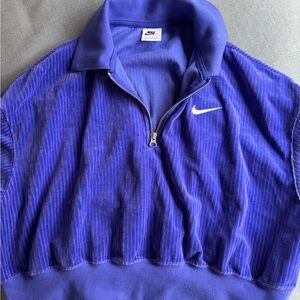 Nike Royal Blue Quarter-Zip Pullover